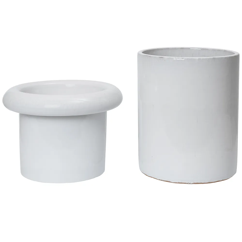 Rollo Krukke H36 cm White