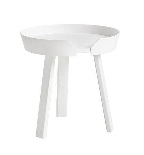 Around sofabord Ø45 cm- White 
