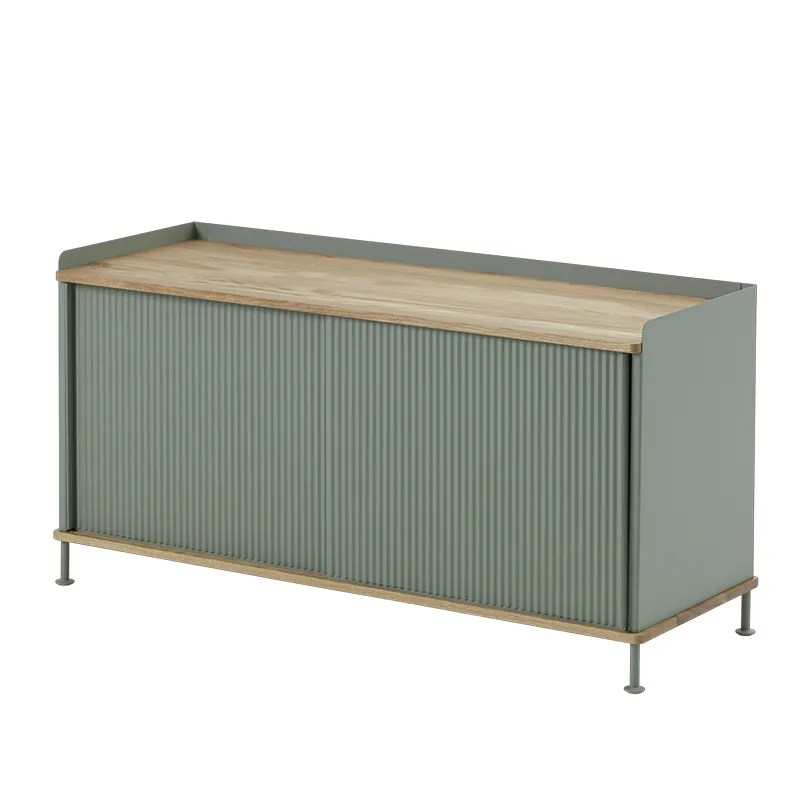 Muuto, Enfold skænk 124 x 45 cm  - oiled oak Dusty Green