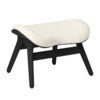 A Conversation Piece Ottoman Fodskammel Black Oak/Teddy White
