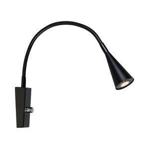 Ledro Vägglampa Mattsvart Mr16 inkl ljuskälla