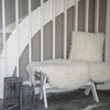 Wooly pyntepude 45x45 cm Ivory