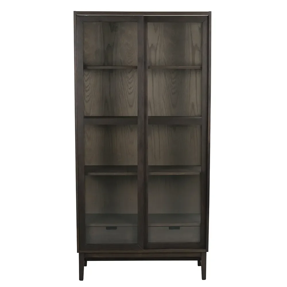 Hazelton vitrineskab brunolieret eg