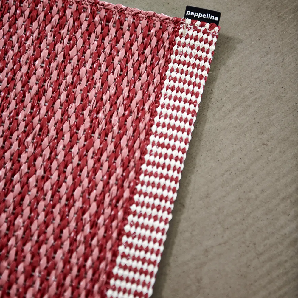 Mono tæppe 70x200 cm blush / dark red 