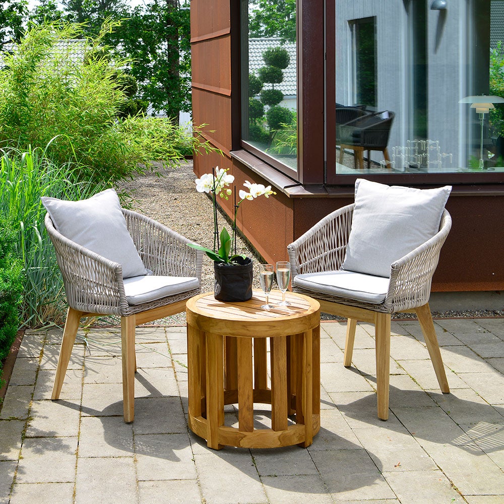 Lounge sofabord 50 cm teak