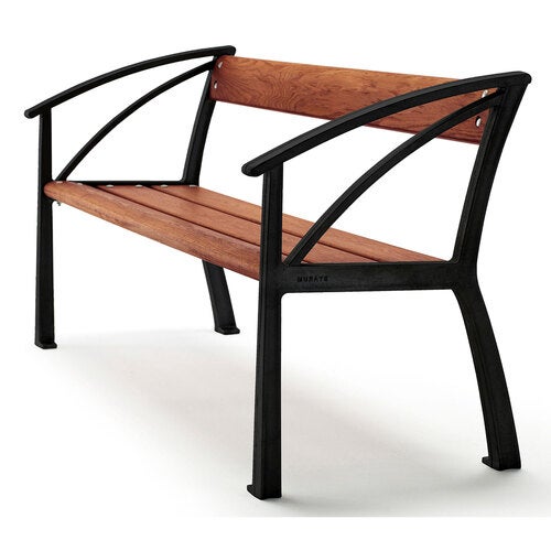 Vasa sofa sort / olieret mahogni