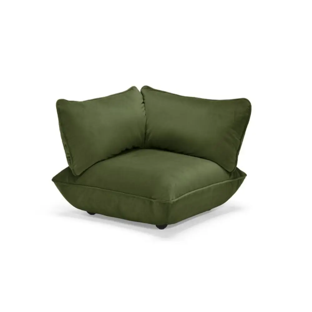 sumo hjørnemodul velvet recycled deep green