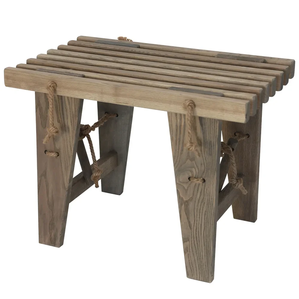 Ecobench 60 cm Ask olieret grå