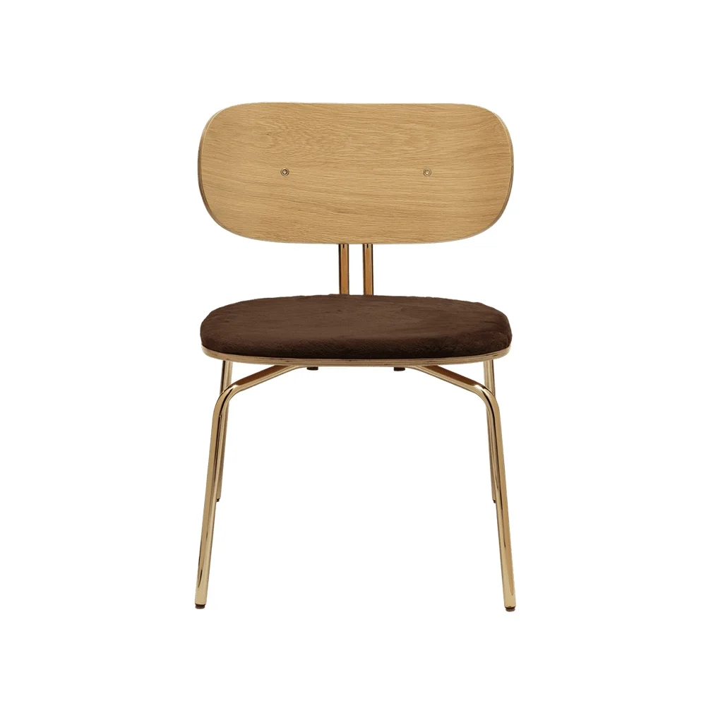 Umage, Curious Lounge Chair Eg/Messing Teddy Brown