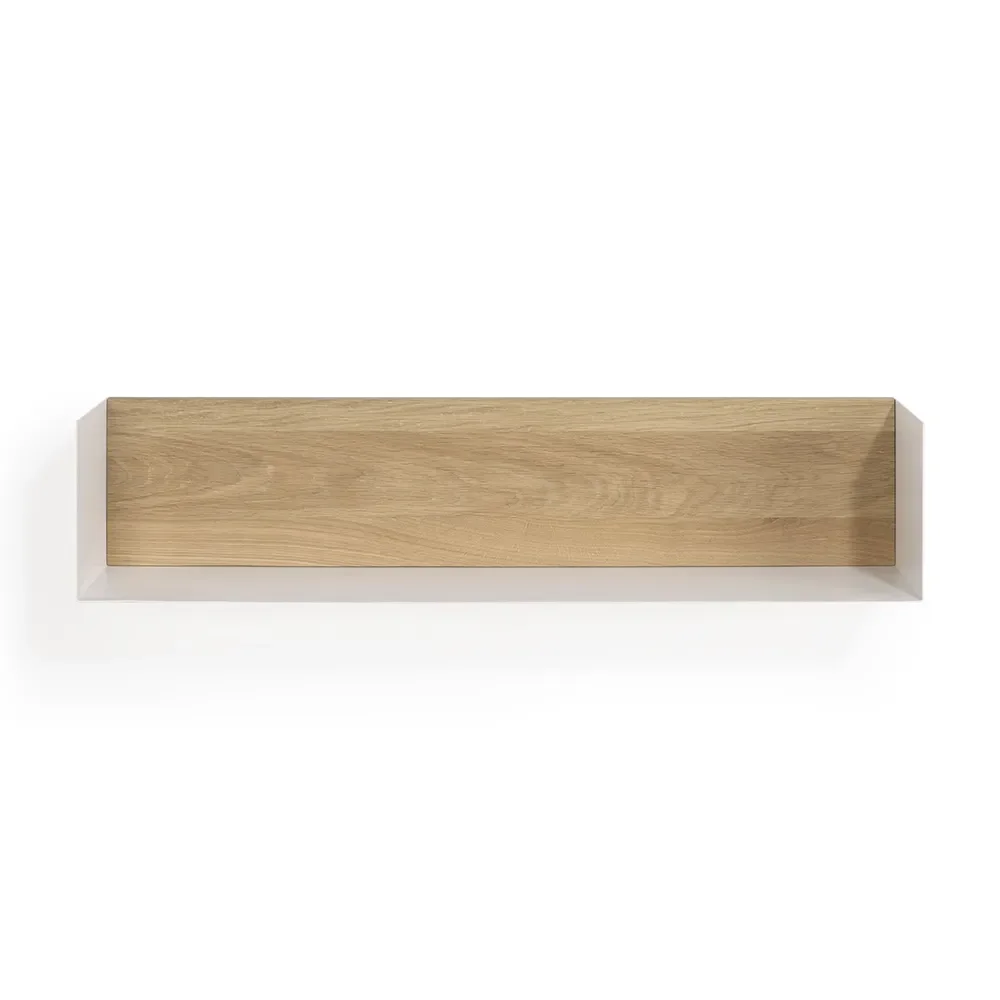 Ethnicraft, U shelf 70x15 cm eg/hvidmetal
