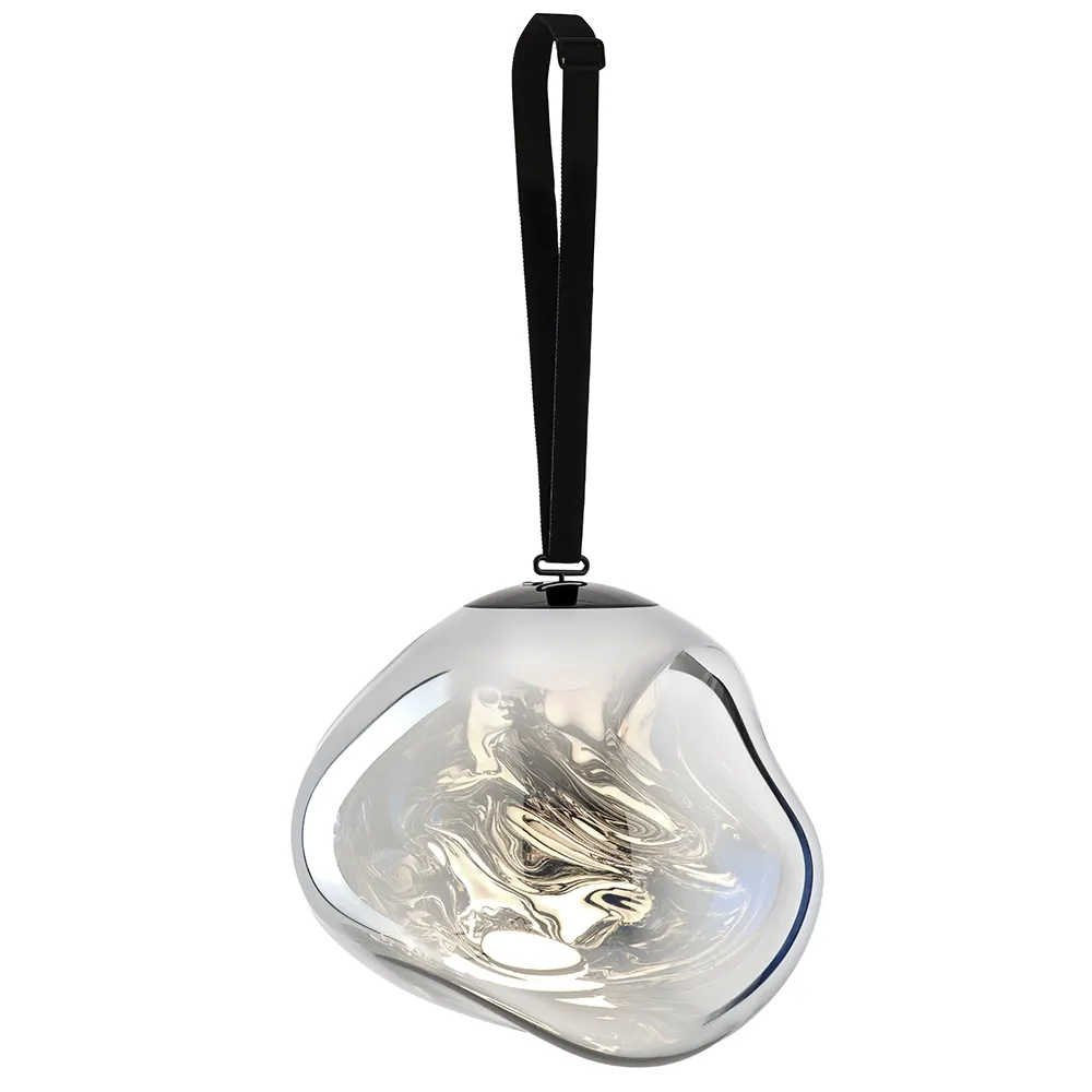 Melt Portable Large gulvlampe Silver LED