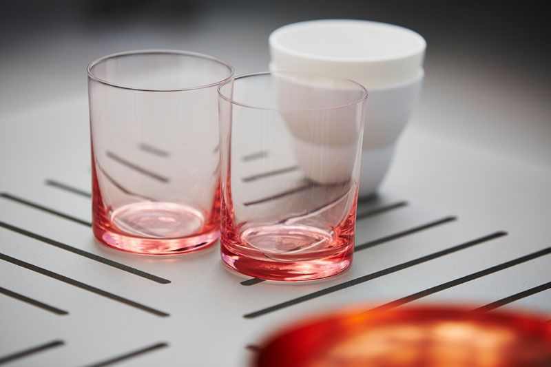 Conic sofabord 75x75 cm Lava Grey, Aluminium