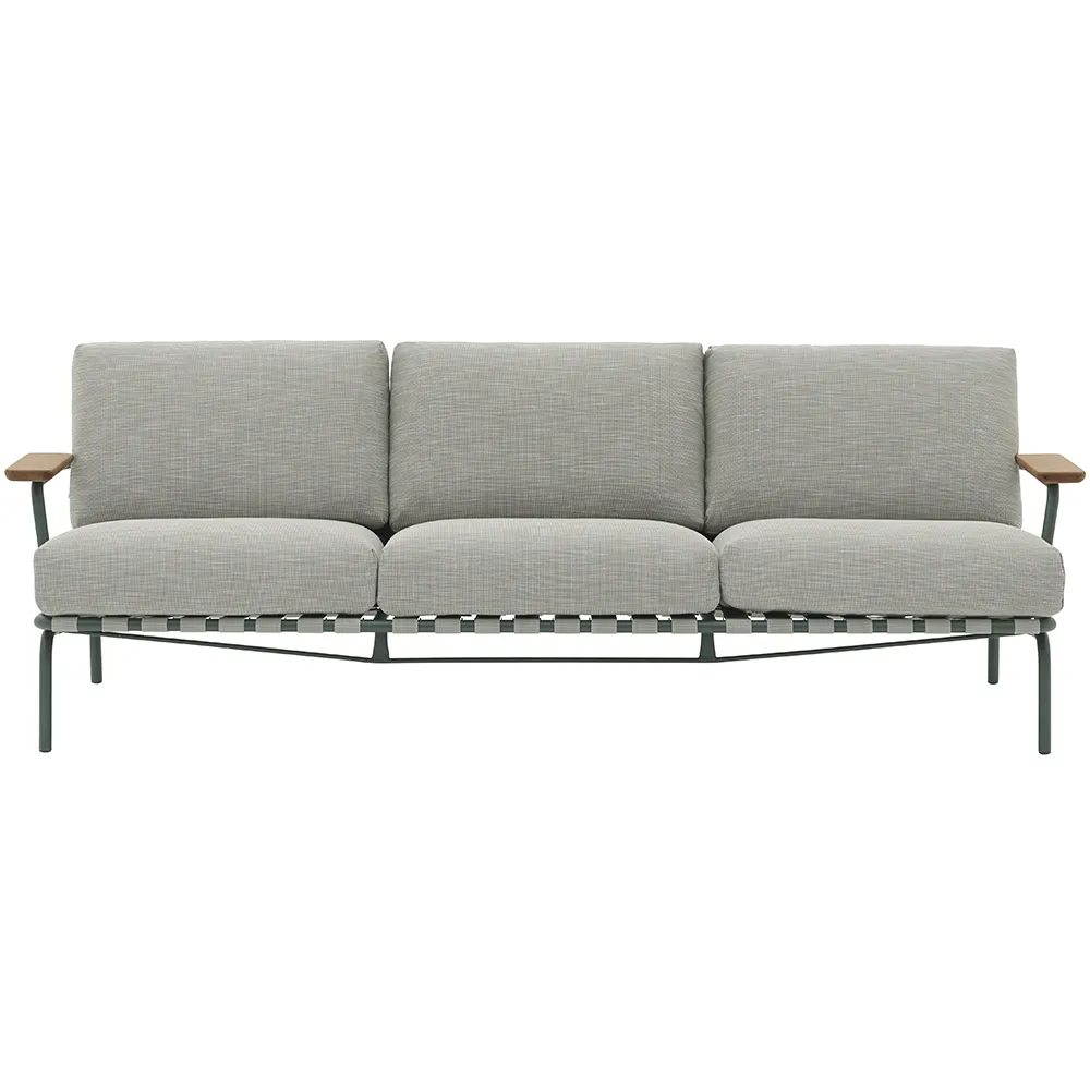 Muuto, Settle 3-personers sofa Ribbed Weave 2/Dark Green