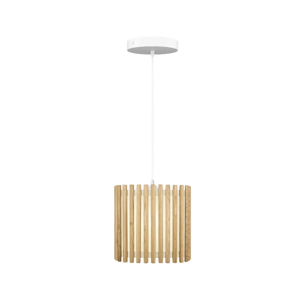 Komorebi Lampeskærm Firkantet Mellem Oak