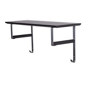 Niva hattehylde 77 cm Sortbejdset eg