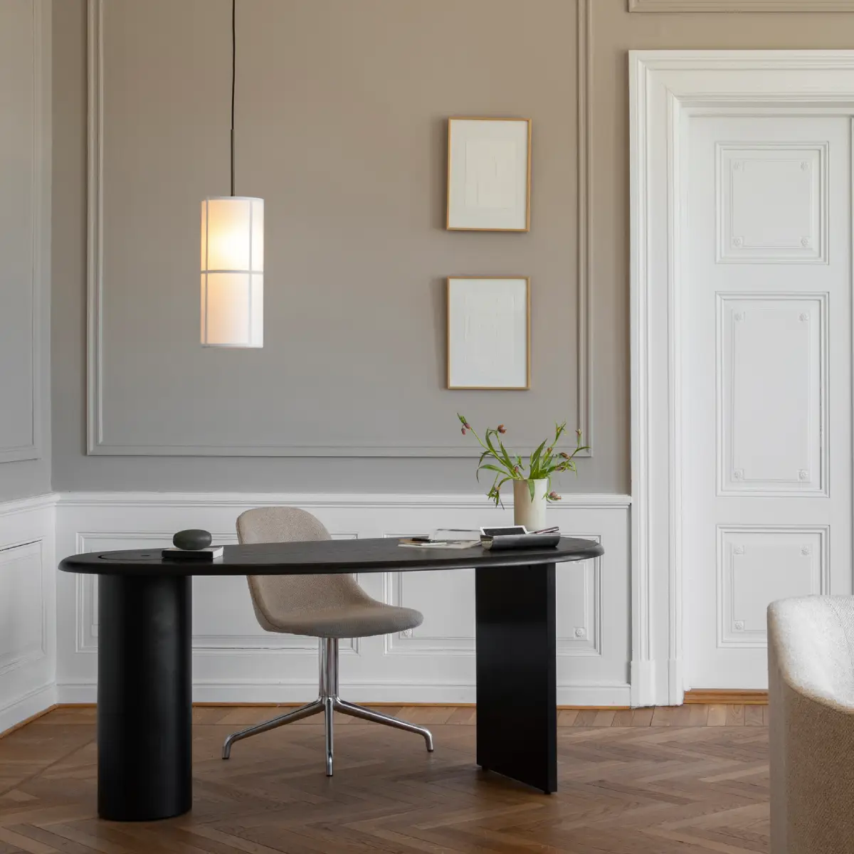 Hashira Loftlampe Enkelt Stor Rå