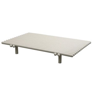 Sticks platform sofabord Sand aluminium