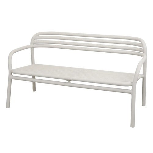 Bliss sofa, stabelbar Sand, aluminium