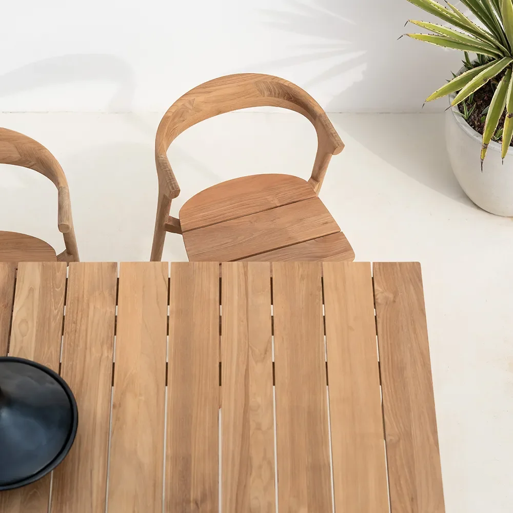 Bok Spisebord 250x100 cm Teak 