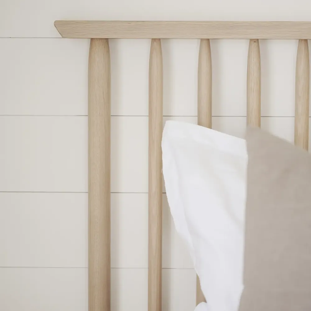 Riggins sengegavl 194x84 cm hvidpigmenteret