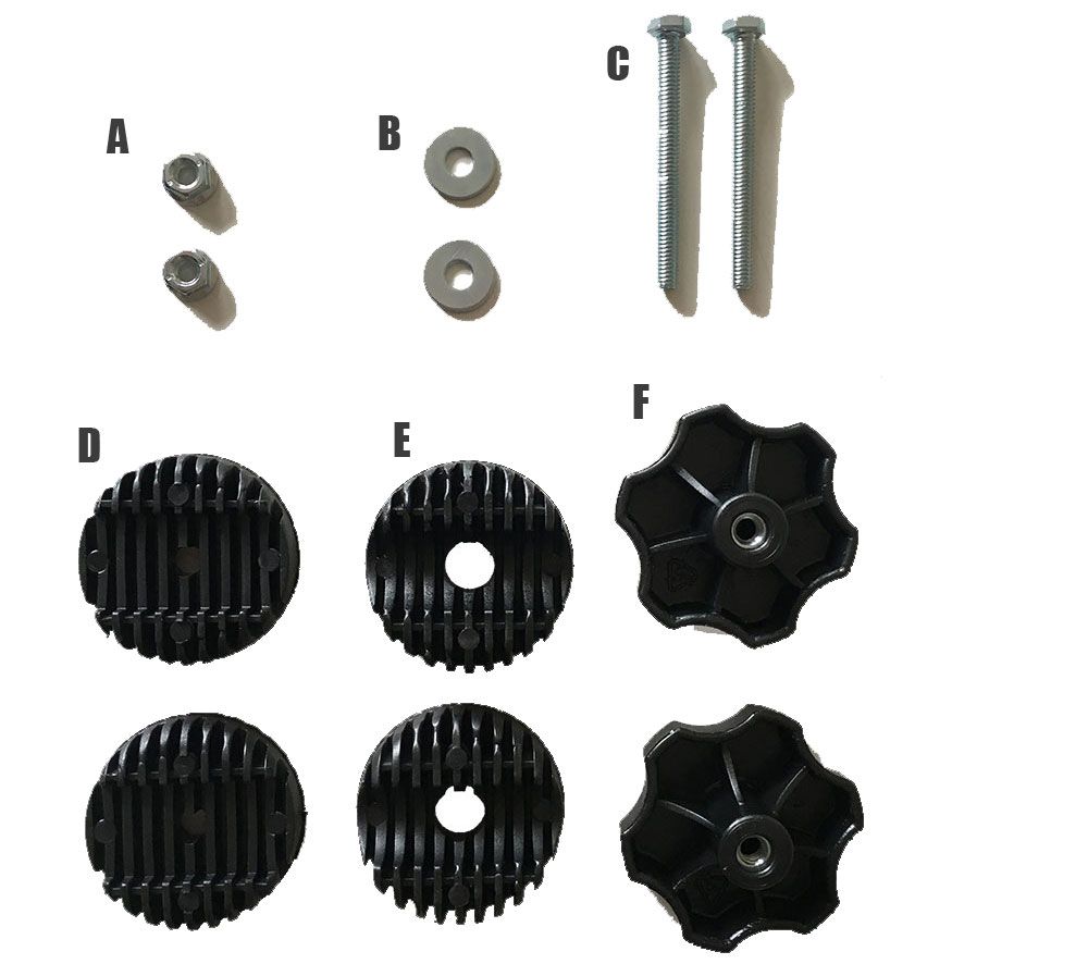 Skruesæt + Plastdele Til Tagstativ Til Wien Hængesofa Sort Brafab