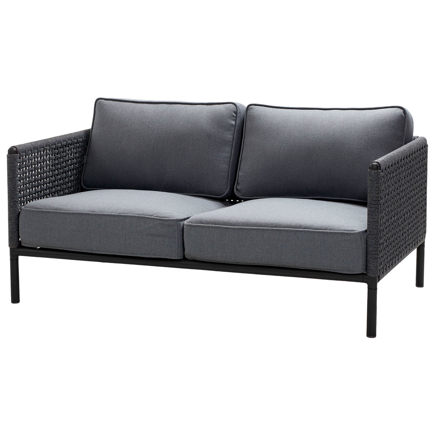 Cane-line, Encore 2-personers sofa Dark Grey/Lava Grey
