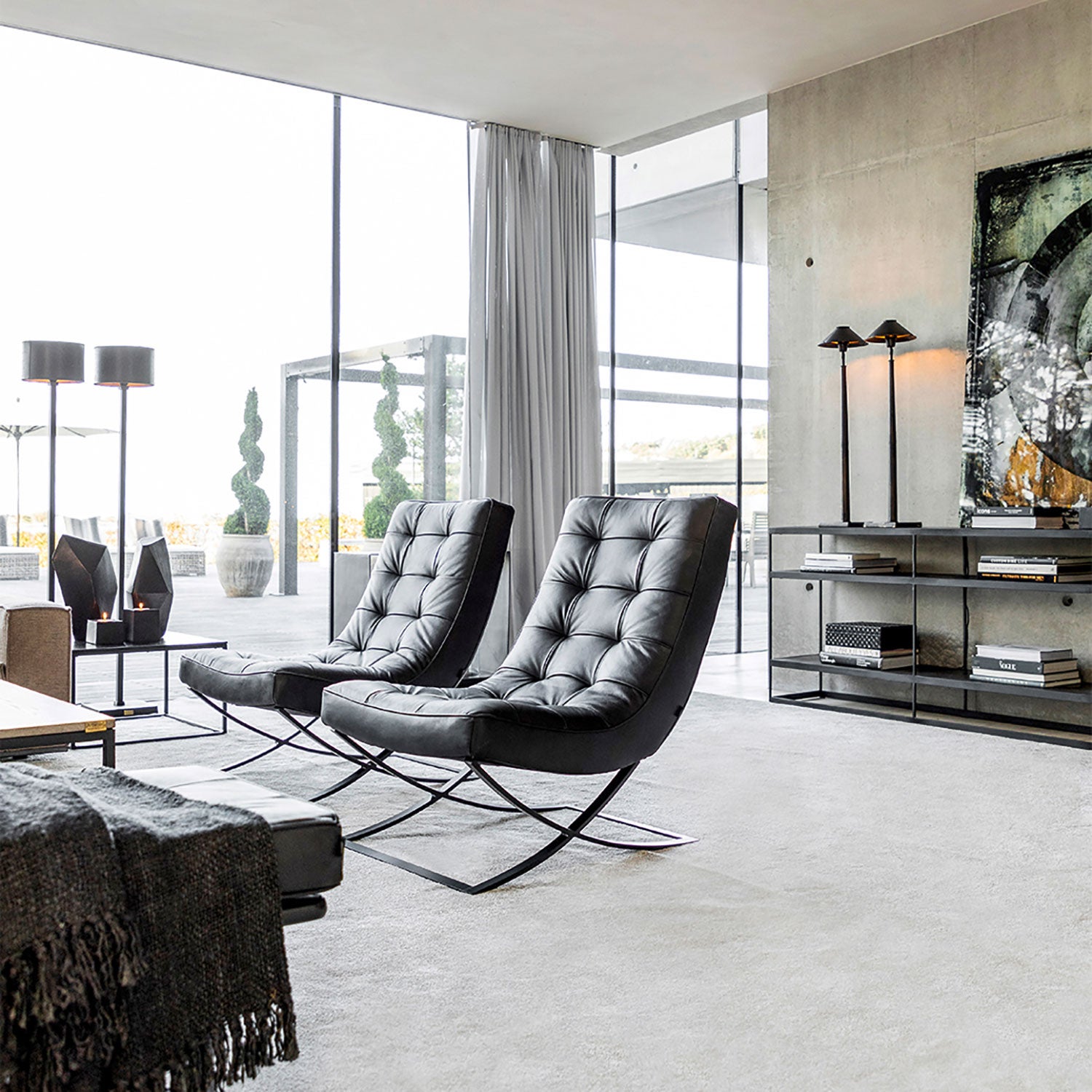 Brody Lænestol Sort Artwood