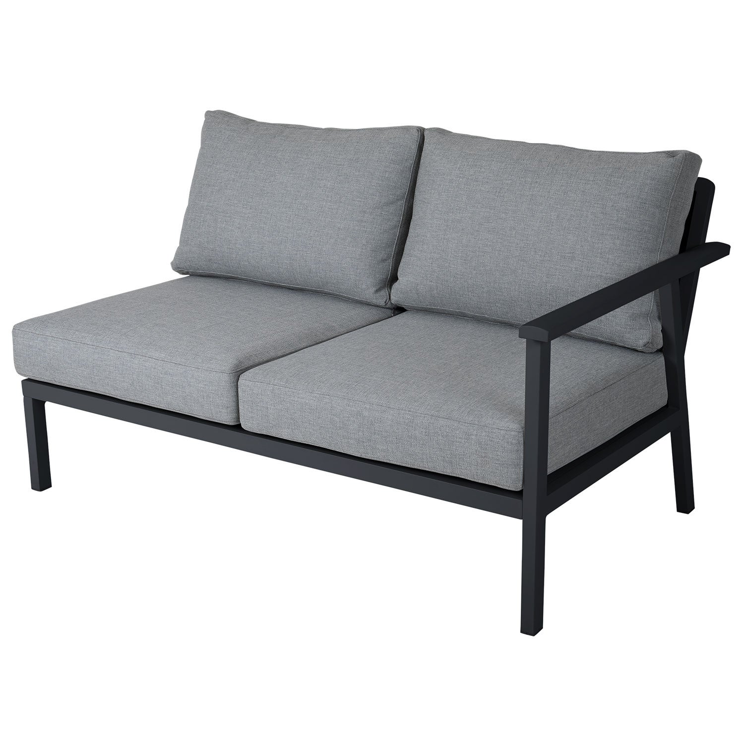 Samvaro Højre+Venstre Endesektion 2-pers. Antracit Brafab