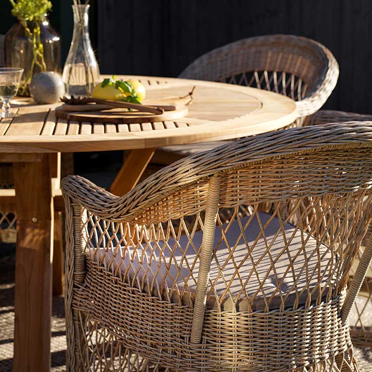 Kamille Lænestol Beige inkl. sidde- og rygpude