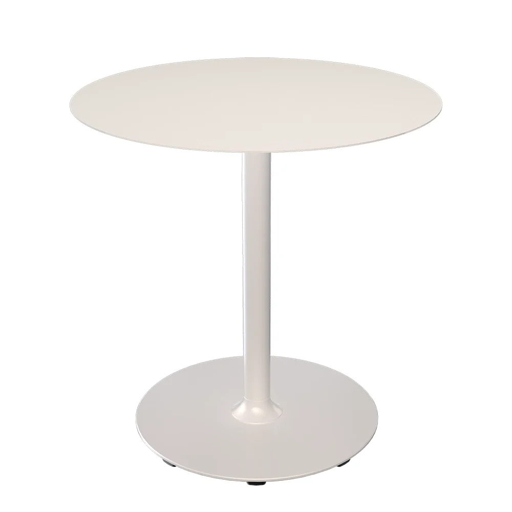 Houe, PICO Sofabord Ø74 cm, rund fod Muted white
