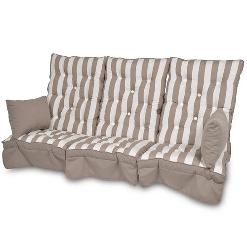 Hængekøje puder Høj Ryg Taupe/Hvid