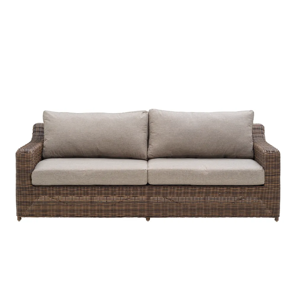 Glendon 3-pers. sofa  Dark brown / Soft moose