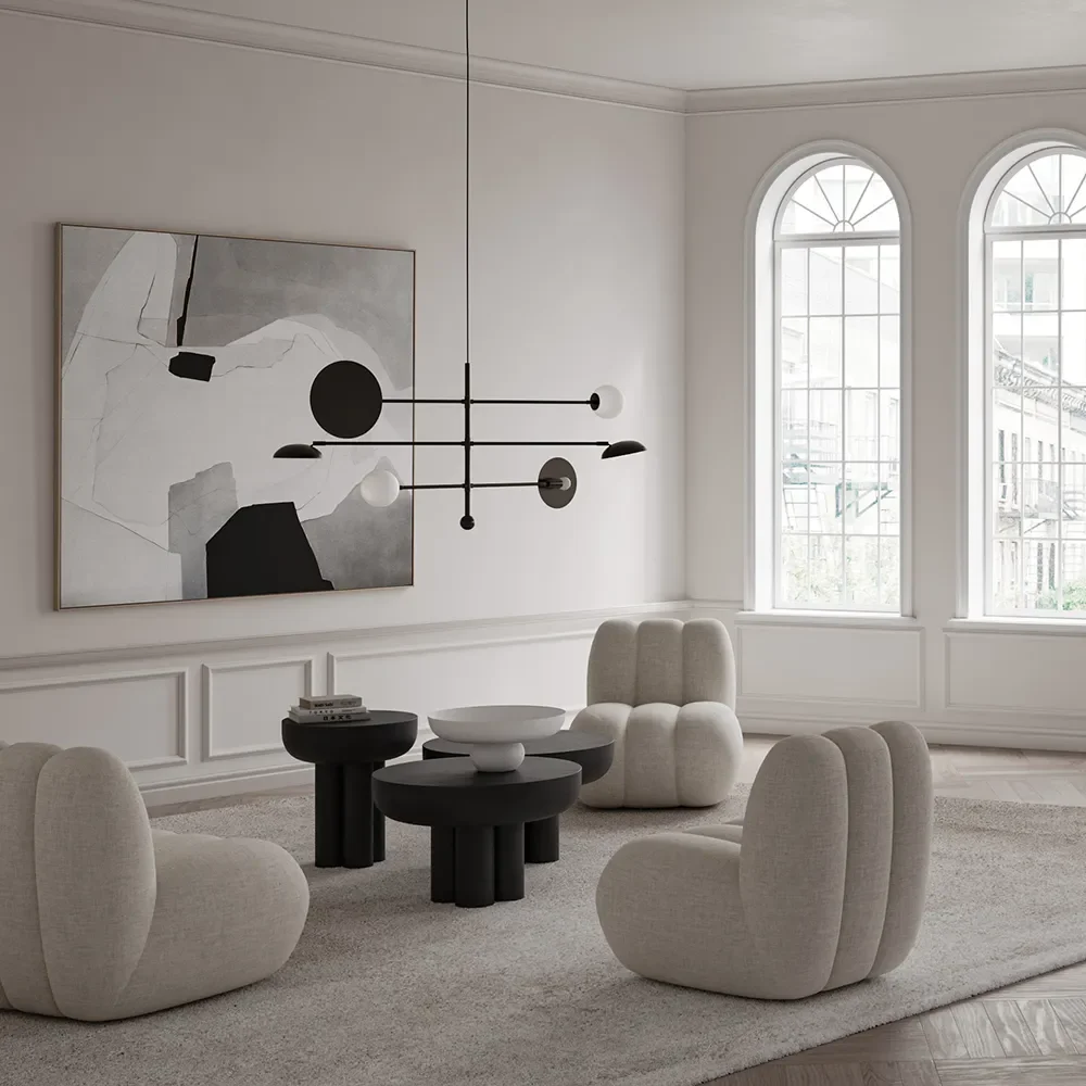 Crown Table, Tall - Coffee