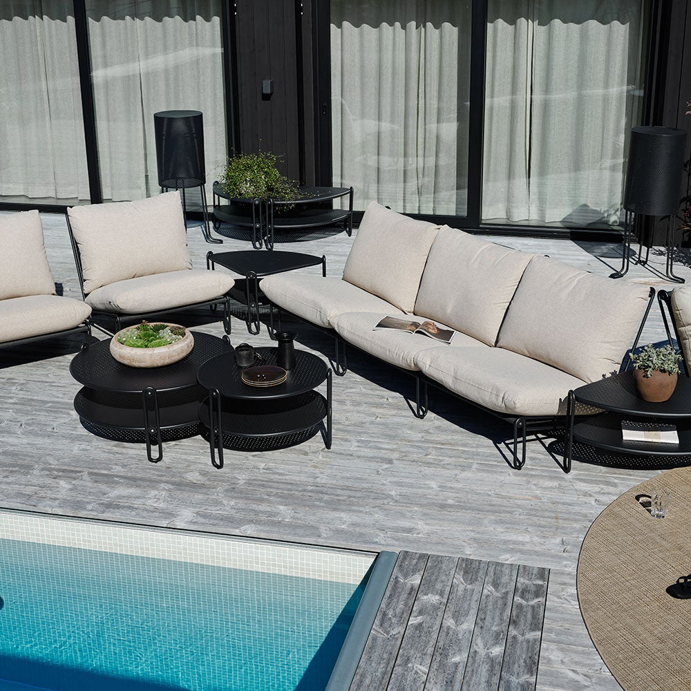 Blixt Lænestol Sort Med Hynde Brafab