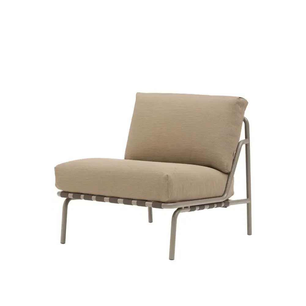 Muuto, Lounge Stol Settle Ribbed Weave 5/Taupe