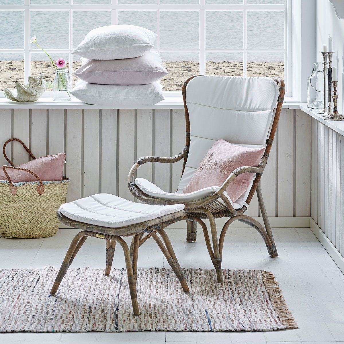 Monet Rottingsstol Taupe