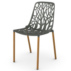 Forest Spisebordsstol Iroko/Metallic Grey 