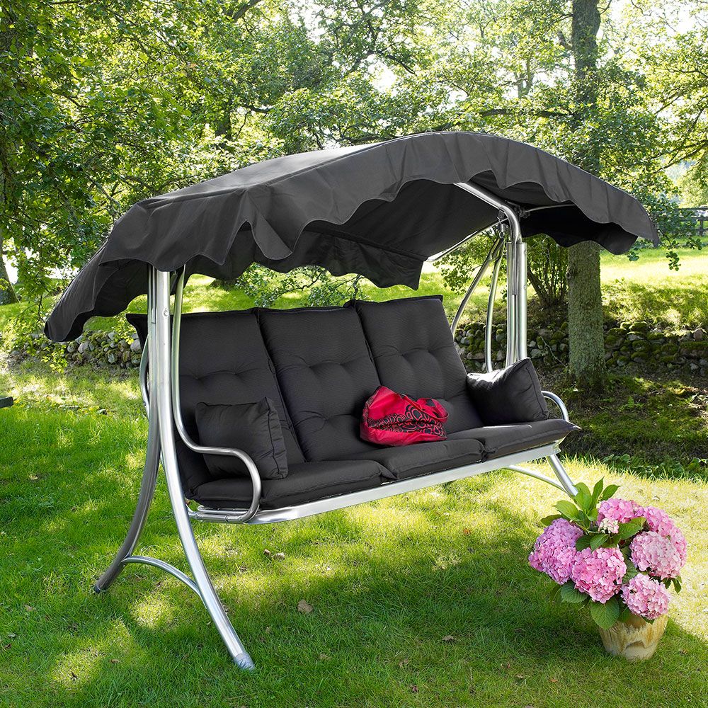 Prag Hængesofa Tag Hvælvet Sort 