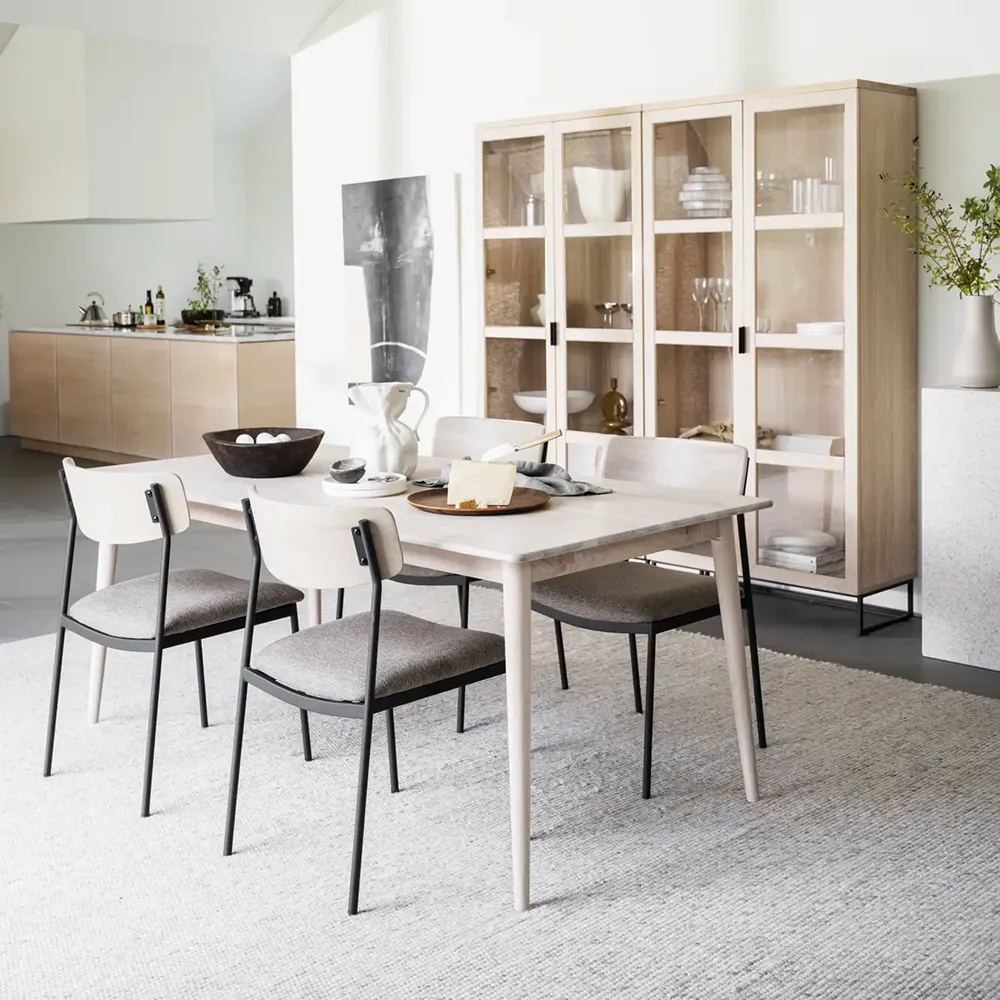 Tyler spisebord 180x90 cm hvidpigmenteret eg