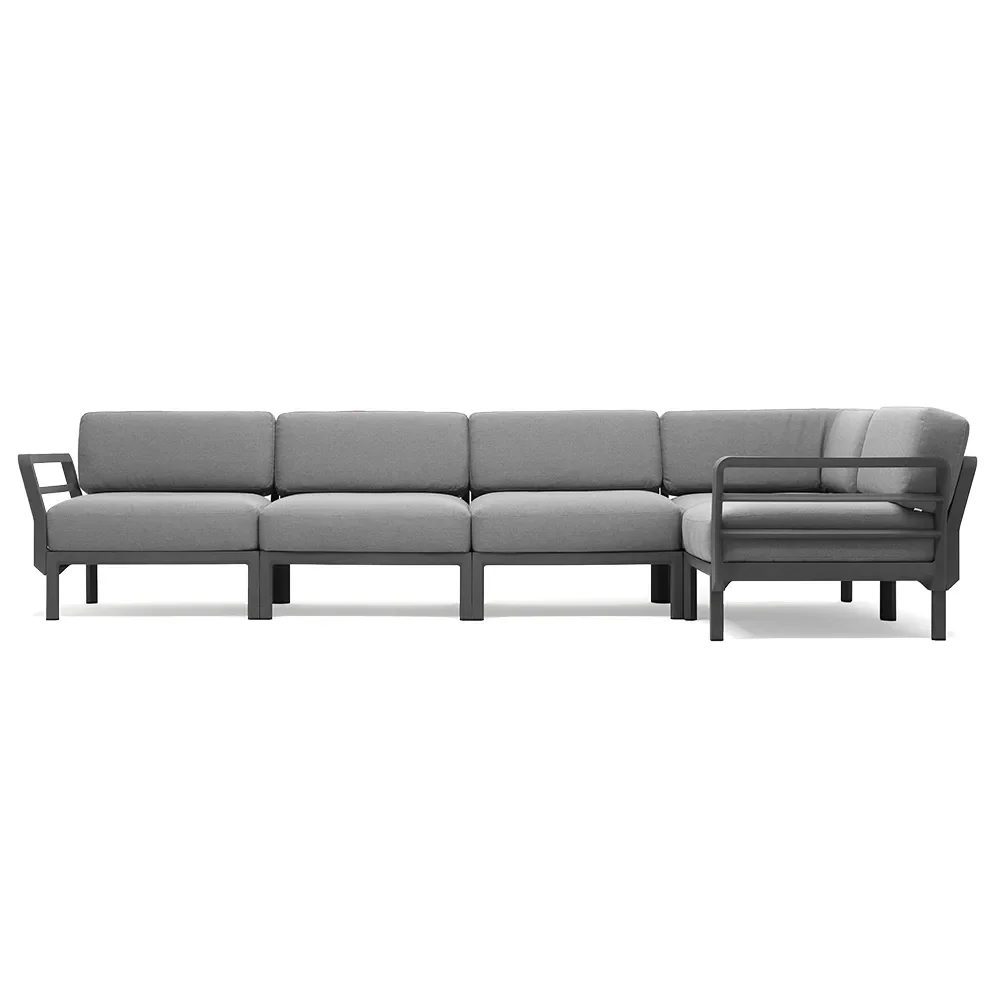Nardi, Maximo 5 hjørnesofa Basalto - Lava