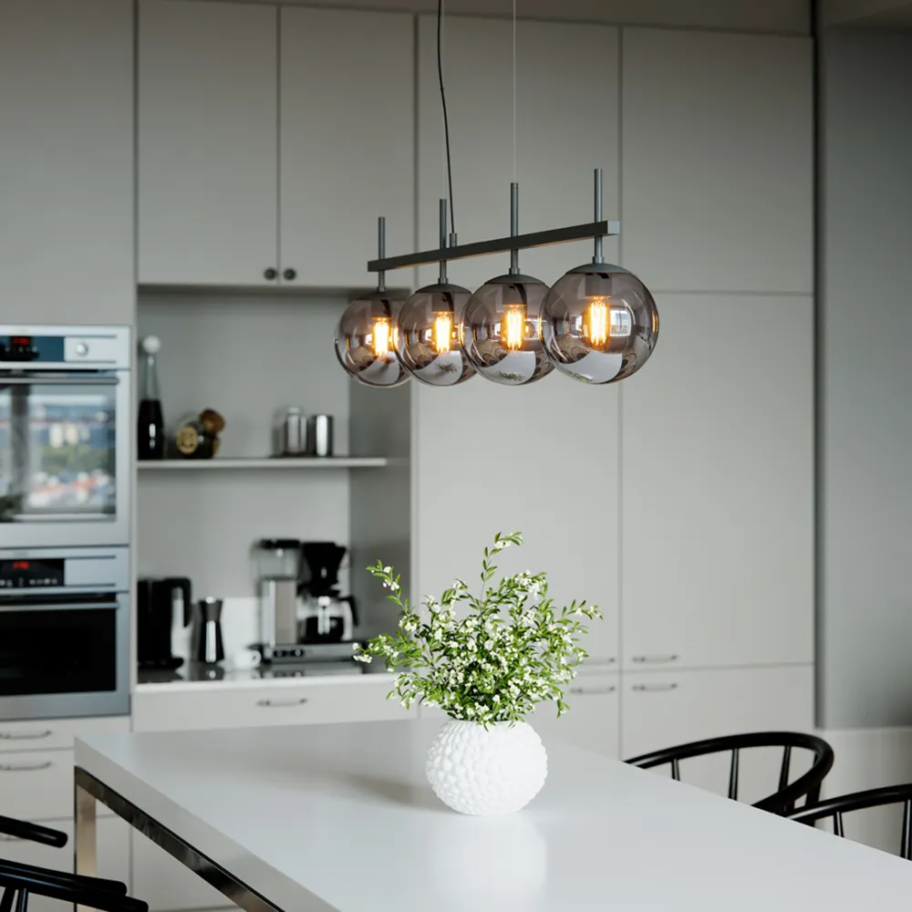 Boyle loftslampe 4 lys Røggrå