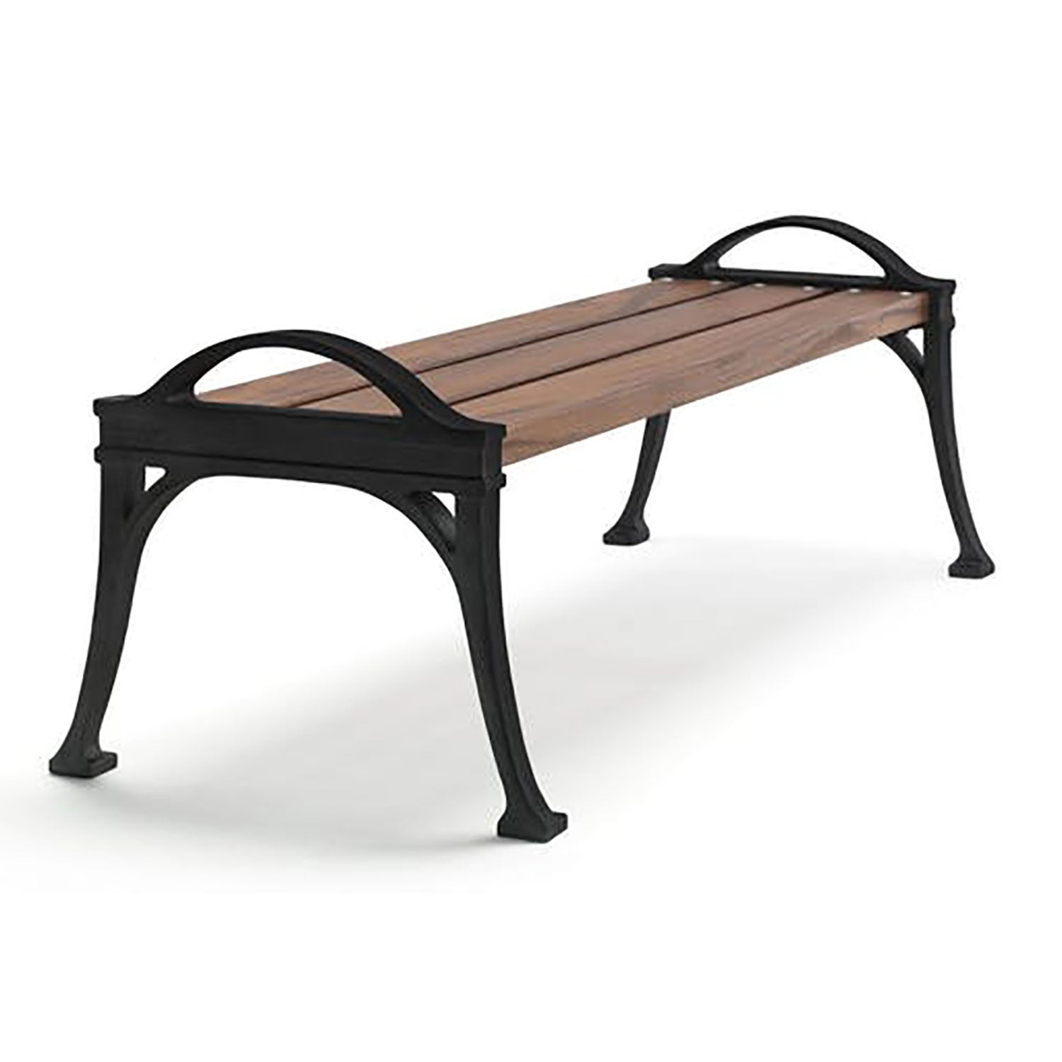 Byarums Bruk, Lessebo bænk sort / olieret mahogni