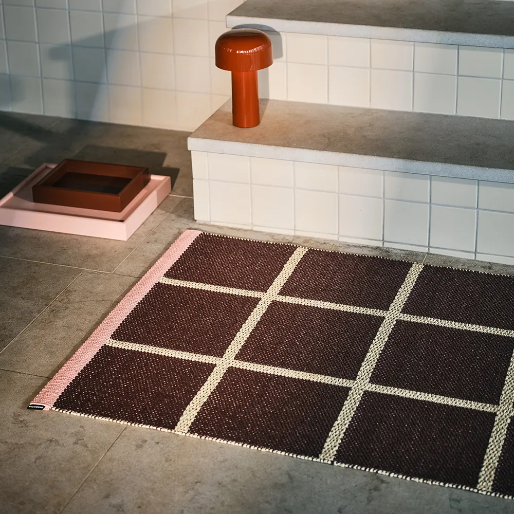 Vævet Tæppe Criss Pop Burgundy