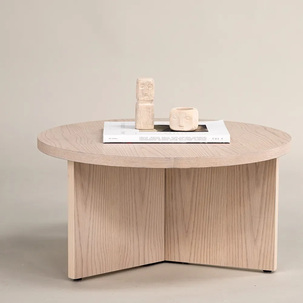 Saltö Sofabord Ø85 cm Whitewash 