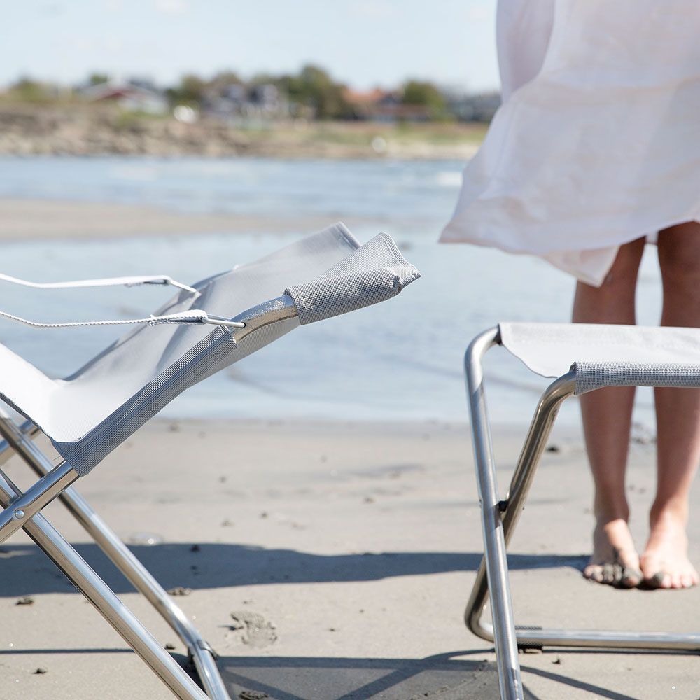 Fiesta hvilestol orange aluminium