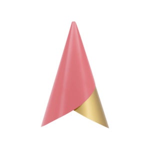 Cornet Lampeskærm Nuance Rose/Brass