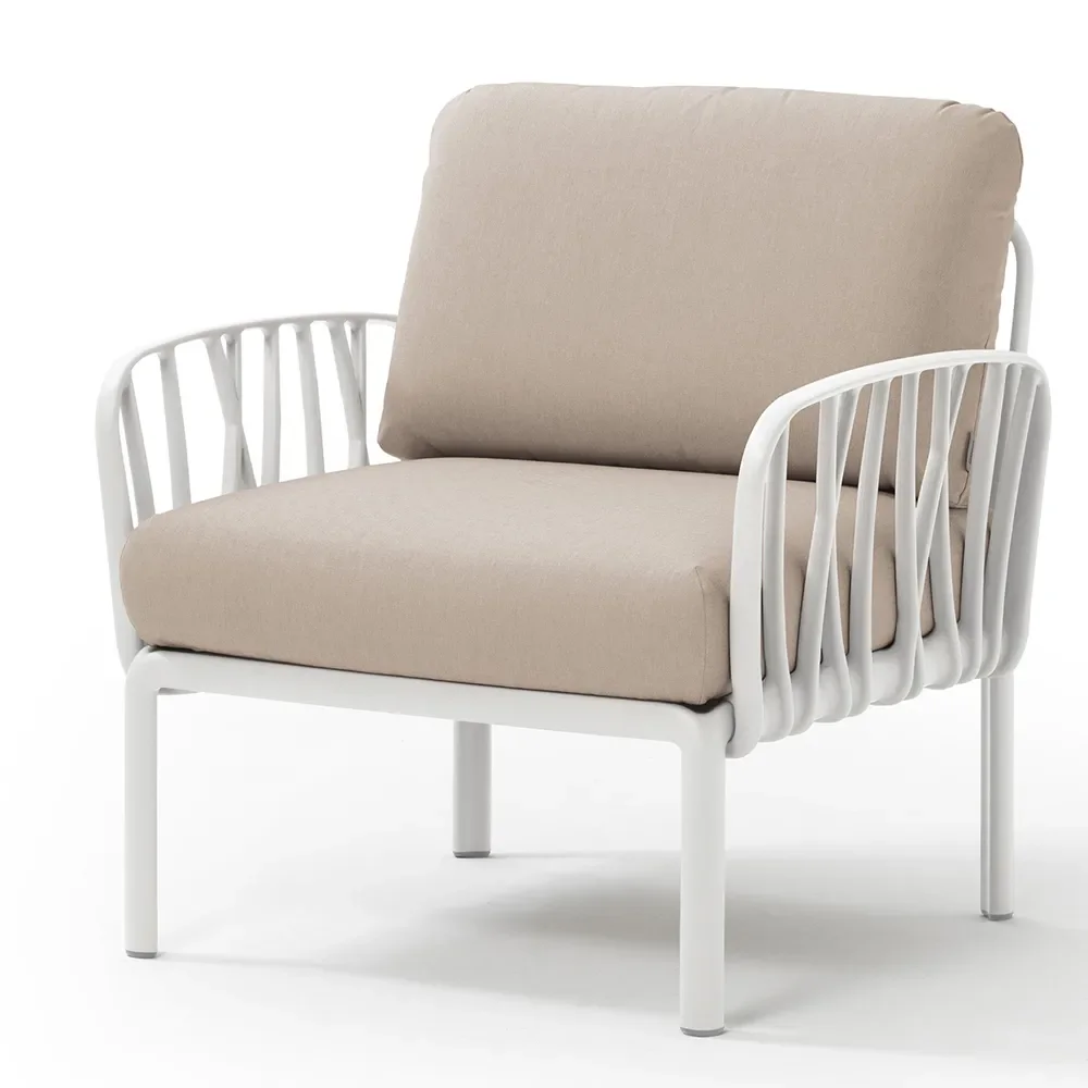 Nardi, Komodo lænestol White - Canvas Sunbrella