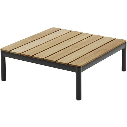 Traditionelt sofabord lavt 75x75 cm