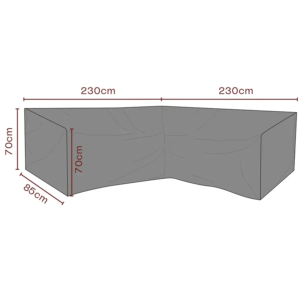 Møbelbetræk hjørnesofa 230/230x70x85 cm Premium