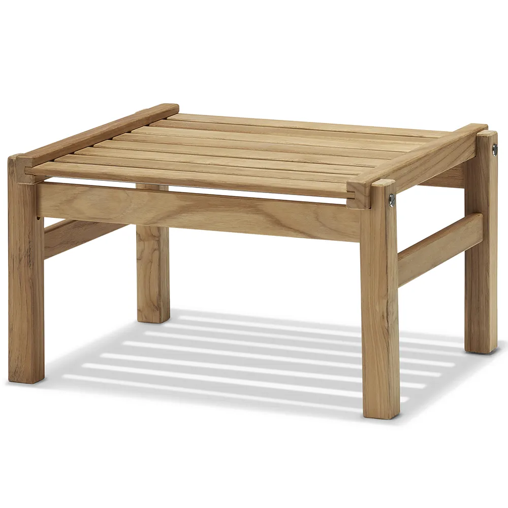 Fri Form, 55x55cm skammel teak